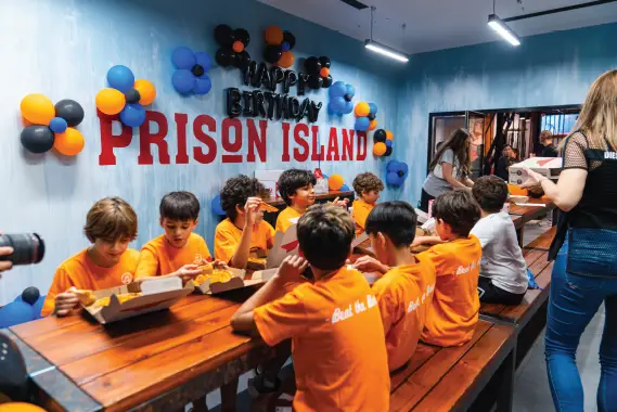 Party room at Prison Island